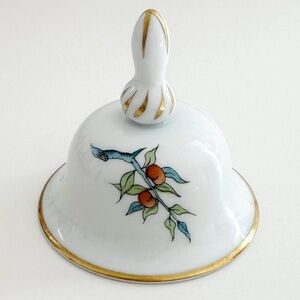RARE Discontinued Vintage Herend Her16 Fruit Table Bell Hand Painted Porcelain